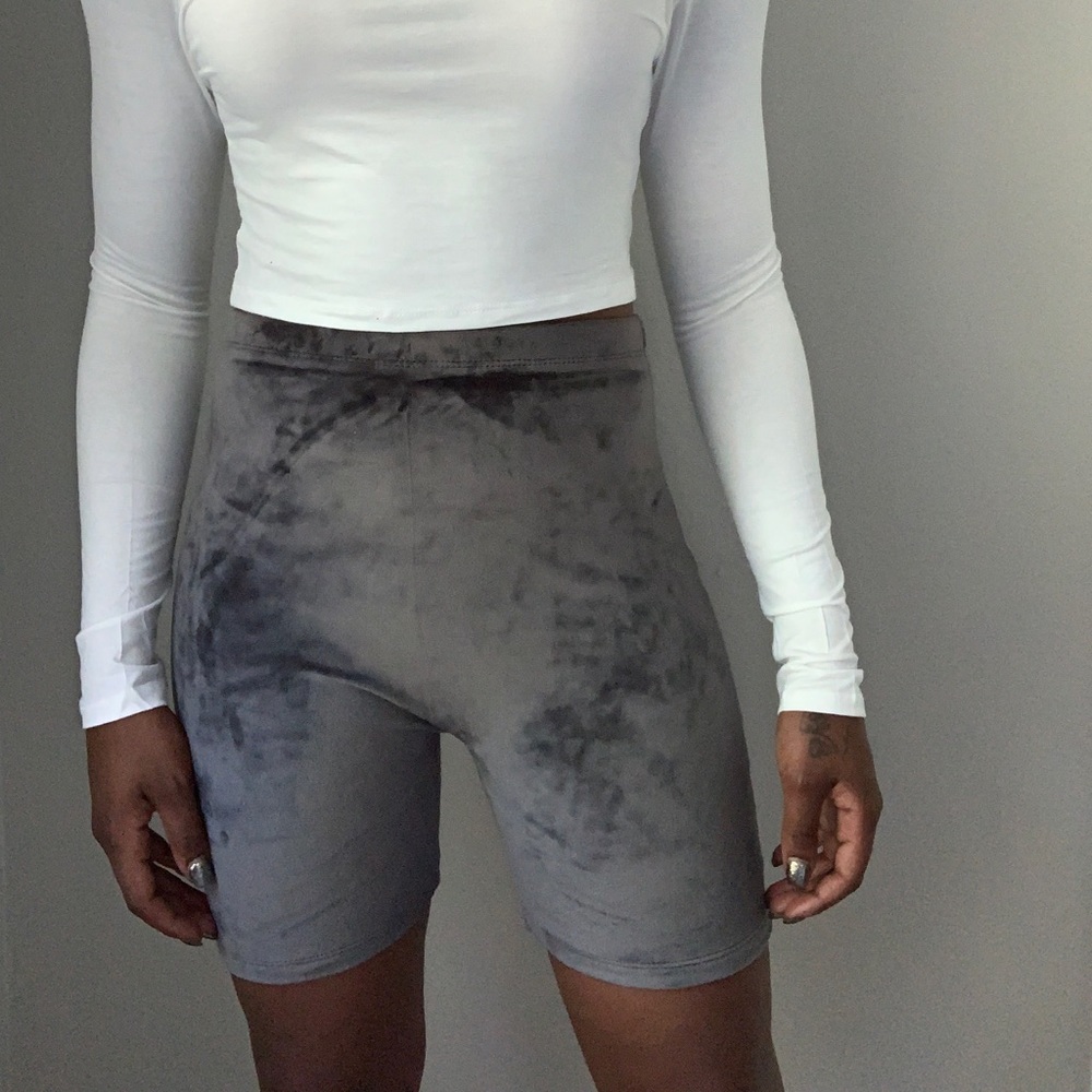 Charcoal biker shorts